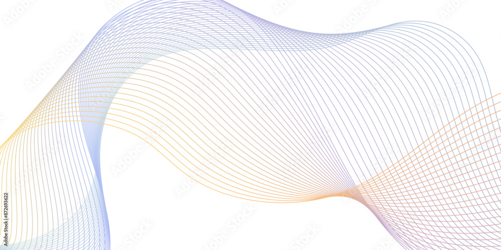 Fototapeta premium abstract pattern of gray lines design. wave round lines design. pattern wavy line motion abstract background. Curved wavy coloueful lines tech futuristic motion background. 