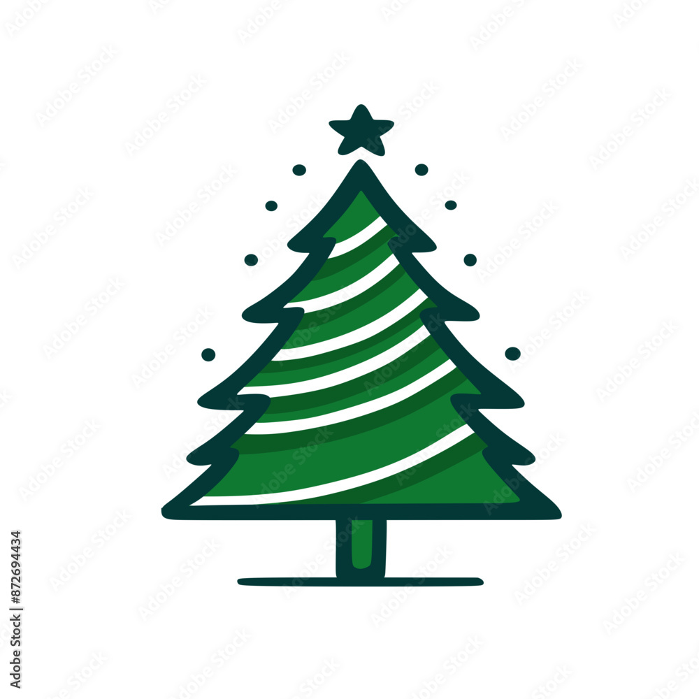 Obraz premium christmas tree vektor