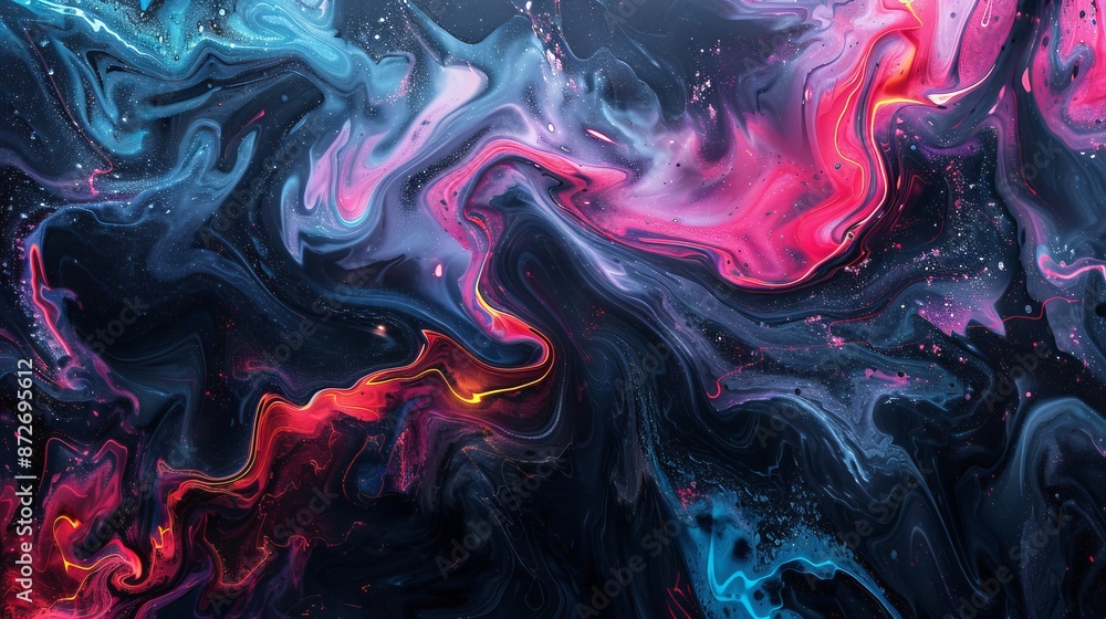 Abstract Swirling Paint Background Abstract Swirling Paint Background