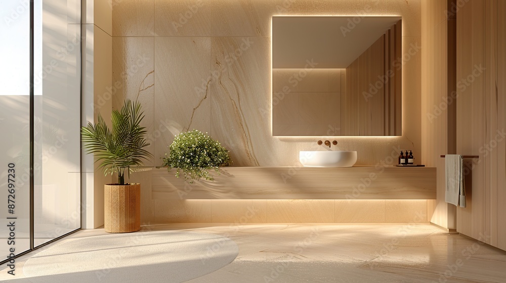 Modern Bathroom with Minimalist Design Modern Bathroom with Minimalist Design