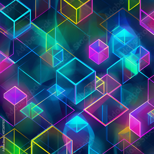 abstract background with cubes