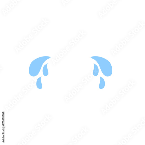 illustration of cartoon tears dripping