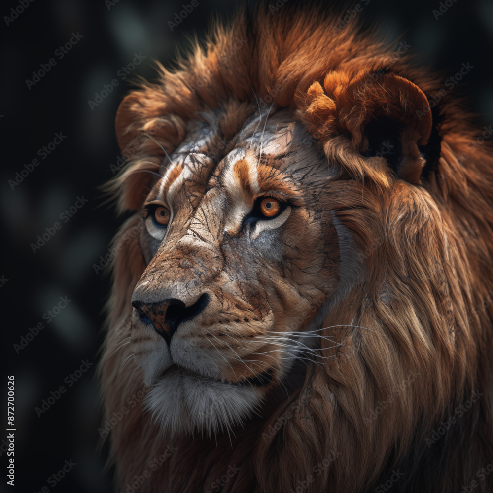 Naklejka premium lion