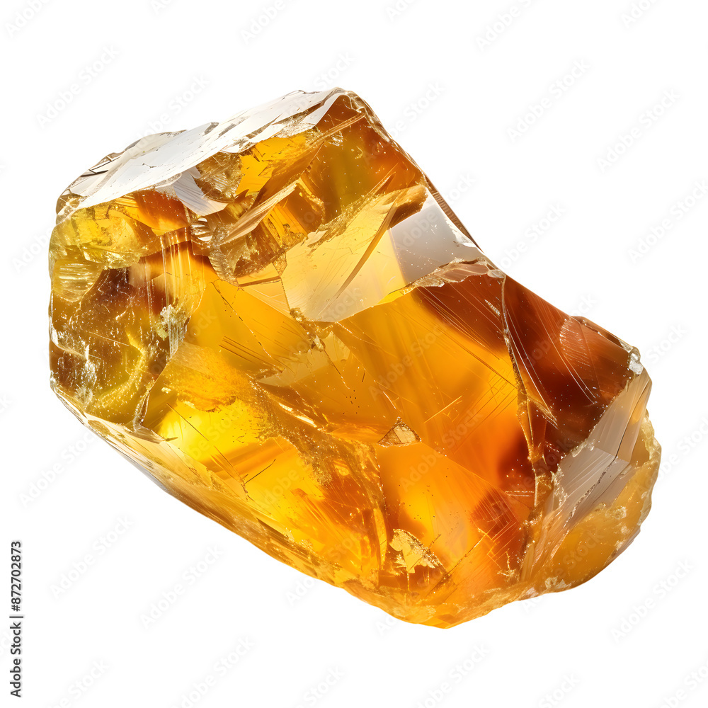 Amber stone isolated on transparent background Amber stone isolated on transparent background