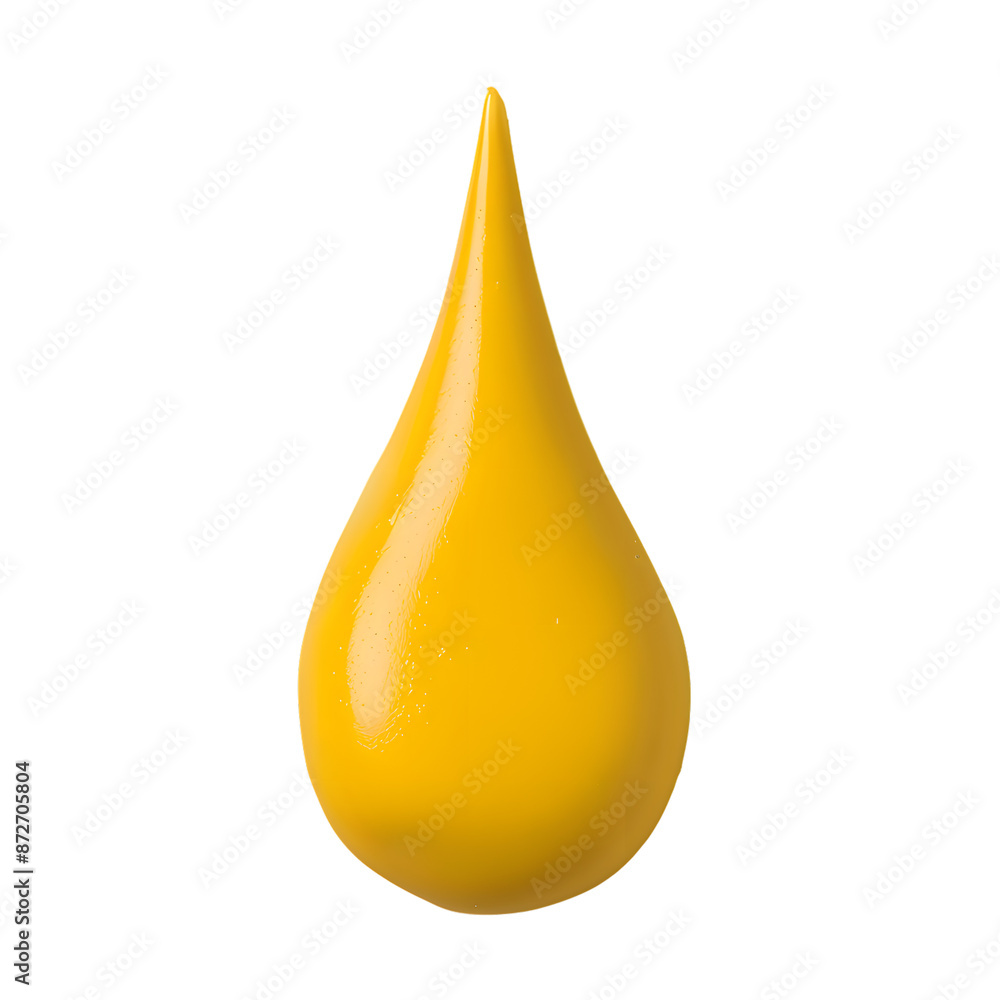 Yellow drop made out of plasticine, isolated on transparent background Yellow drop made out of plasticine, isolated on transparent background