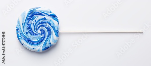 Lollypop with blue design o...