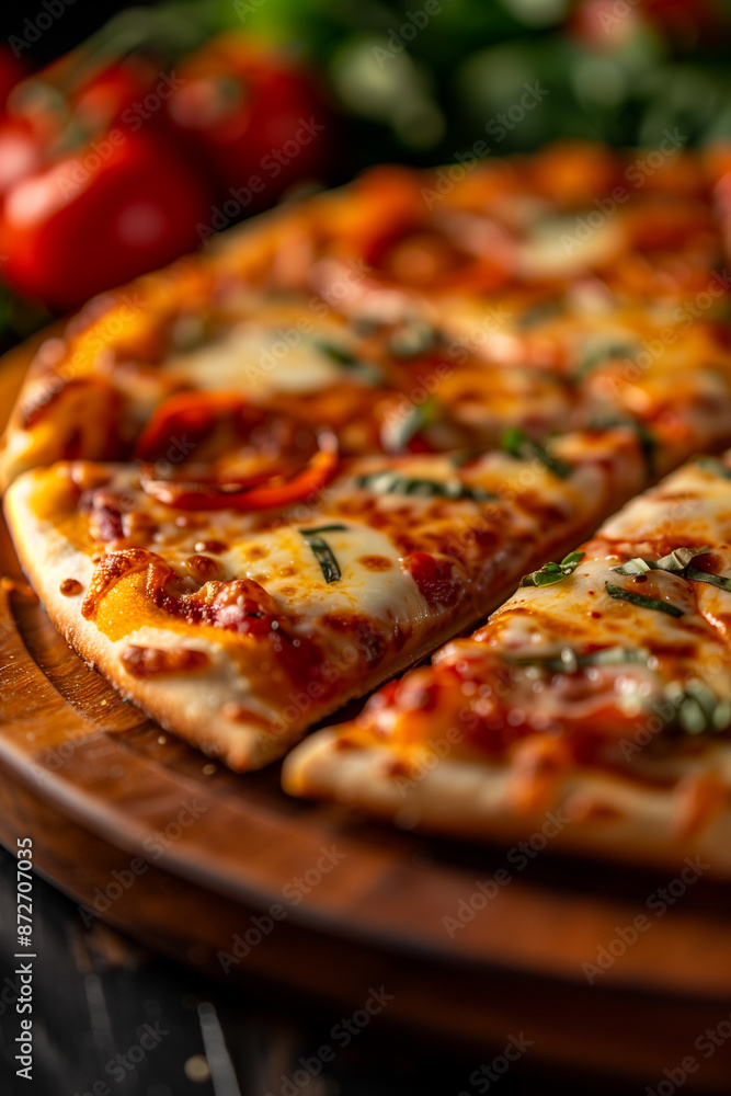 Hot and tasty pizza, freshly baked. Enjoy the flavors of a fresh pizza brought to you. Hot and tasty pizza, freshly baked. Enjoy the flavors of a fresh pizza brought to you.