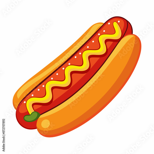 hot dog clipart cartoon Illustration drawing
