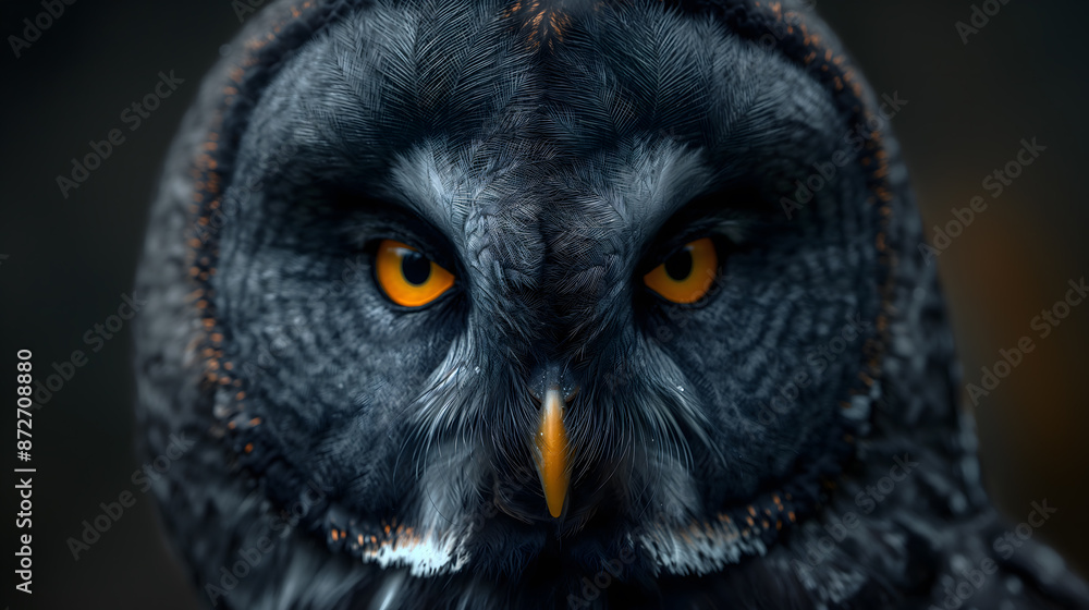 Close-Up of an Owl's Eye: Intricate Details and Intense Gaze Close-Up of an Owl's Eye: Intricate Details and Intense Gaze