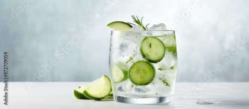 A gin and tonic cocktail ga...