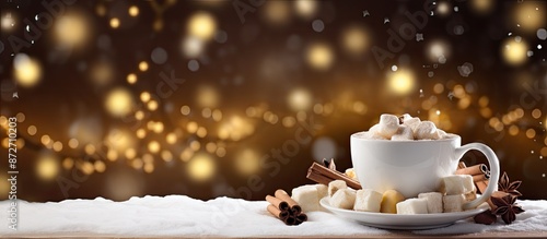 Holiday-themed background w...