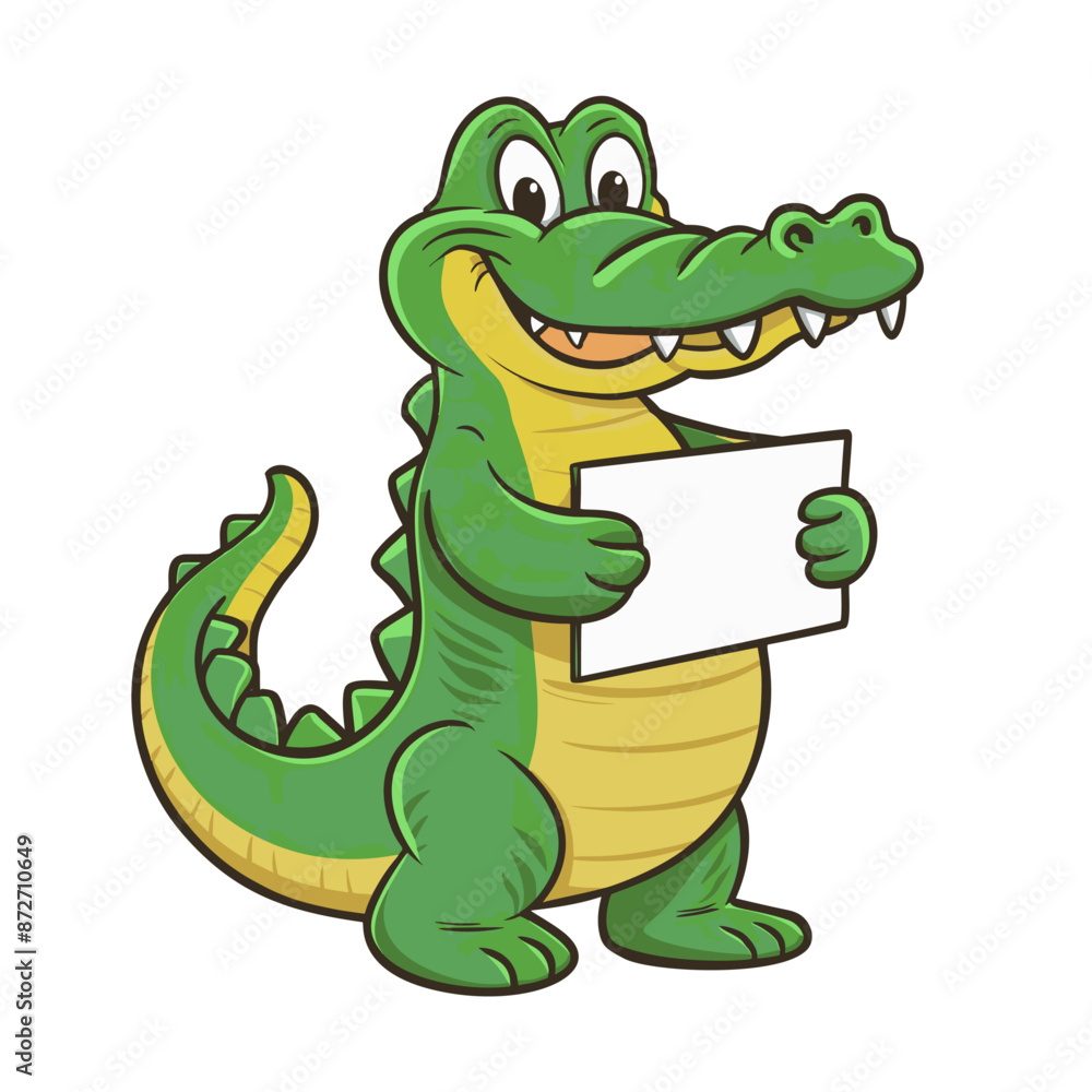 Fototapeta premium cartoon crocodile cartoon
