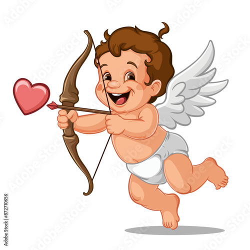 cupid with bow and arrow