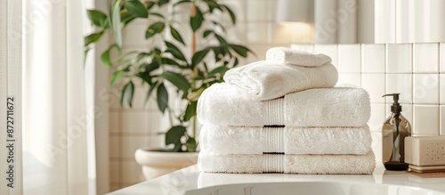 towels in bathroom. with co...