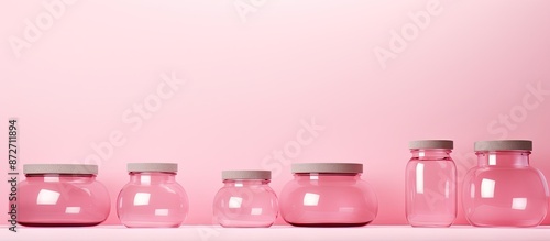 Pink background featuring d...