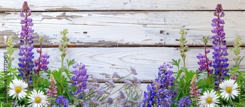A rustic white wooden windo...