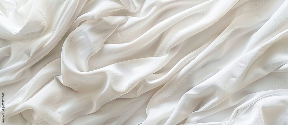 White jersey fabric texture background, sports wear. Copy space image. Place for adding text or design White jersey fabric texture background, sports wear. Copy space image. Place for adding text or design