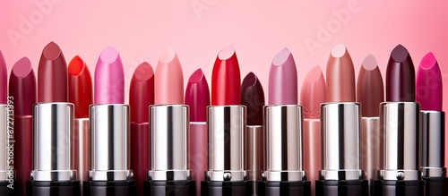 Close-up of various lipstic...