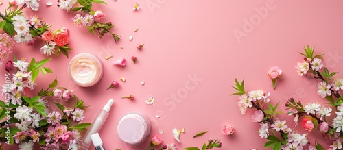 A top-down view of skincare...