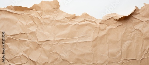 Close-up of torn brown pape...