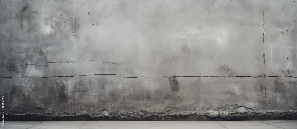 Industrial building with a grungy concrete wall featuring a crack, perfect as a backdrop for your design with copy space image. Industrial building with a grungy concrete wall featuring a crack, perfect as a backdrop for your design with copy space image.