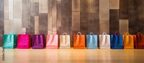 Vibrantly colored paper sho...