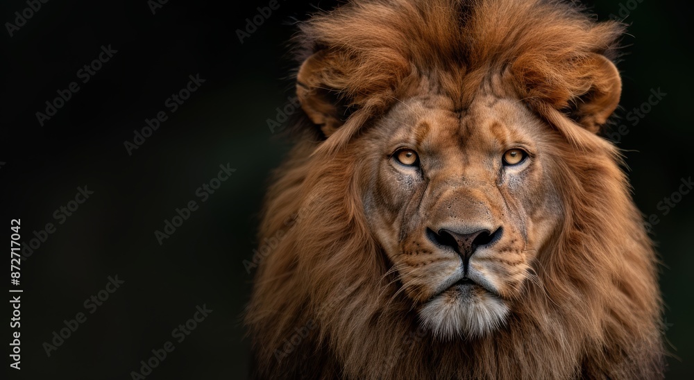 Majestic lion with piercing eyes Majestic lion with piercing eyes
