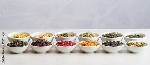 Various varieties of dried ...