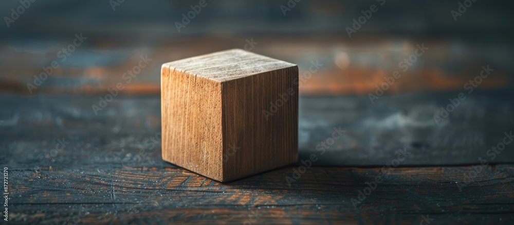 A business-themed image featuring a wooden block with space for text or design. copy space available A business-themed image featuring a wooden block with space for text or design. copy space available