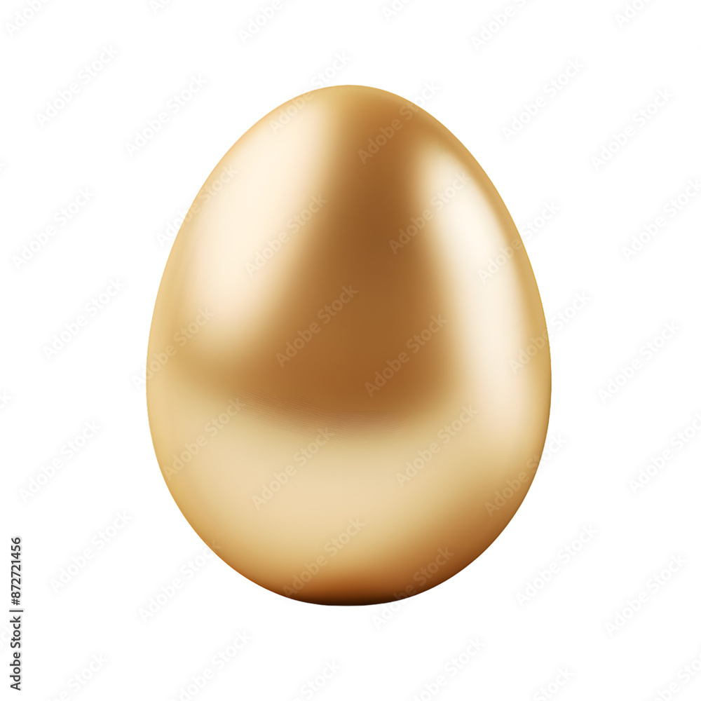 Golden egg isolated on transparent background Golden egg isolated on transparent background