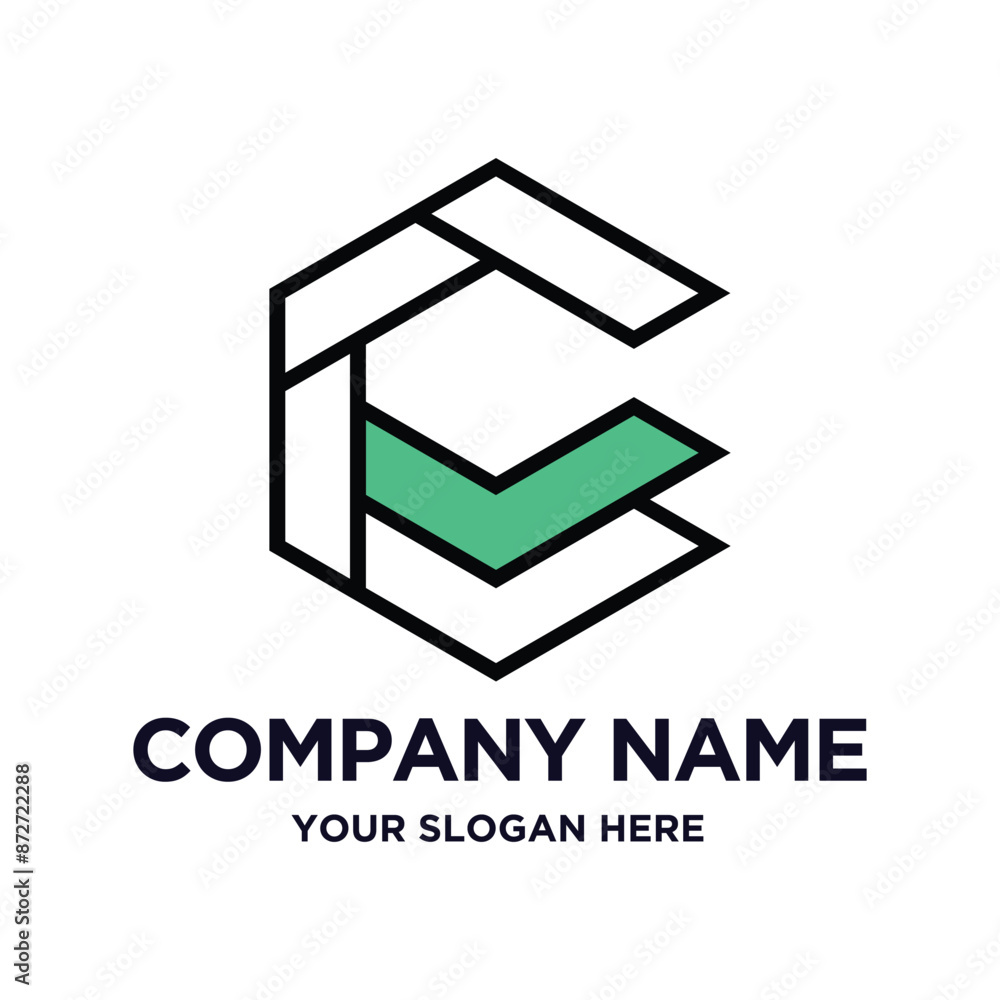 Letter C Check Logo Design Letter C Check Logo Design