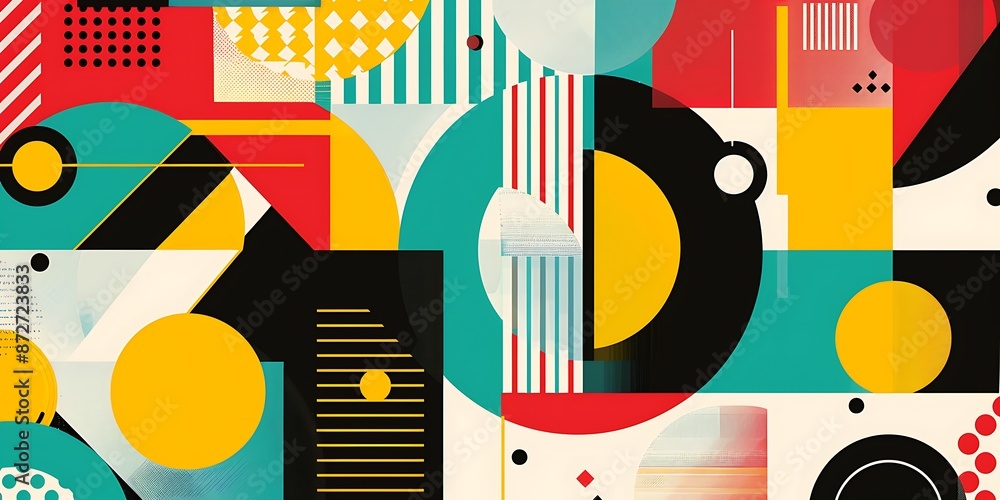Abstract colorful geometric background with retro patterns and shapes, colorful background, vector illustration design, digital art, colorful, colorful geometric, colorful pattern, vibrant colors Abstract colorful geometric background with retro patterns and shapes, colorful background, vector illustration design, digital art, colorful, colorful geometric, colorful pattern, vibrant colors