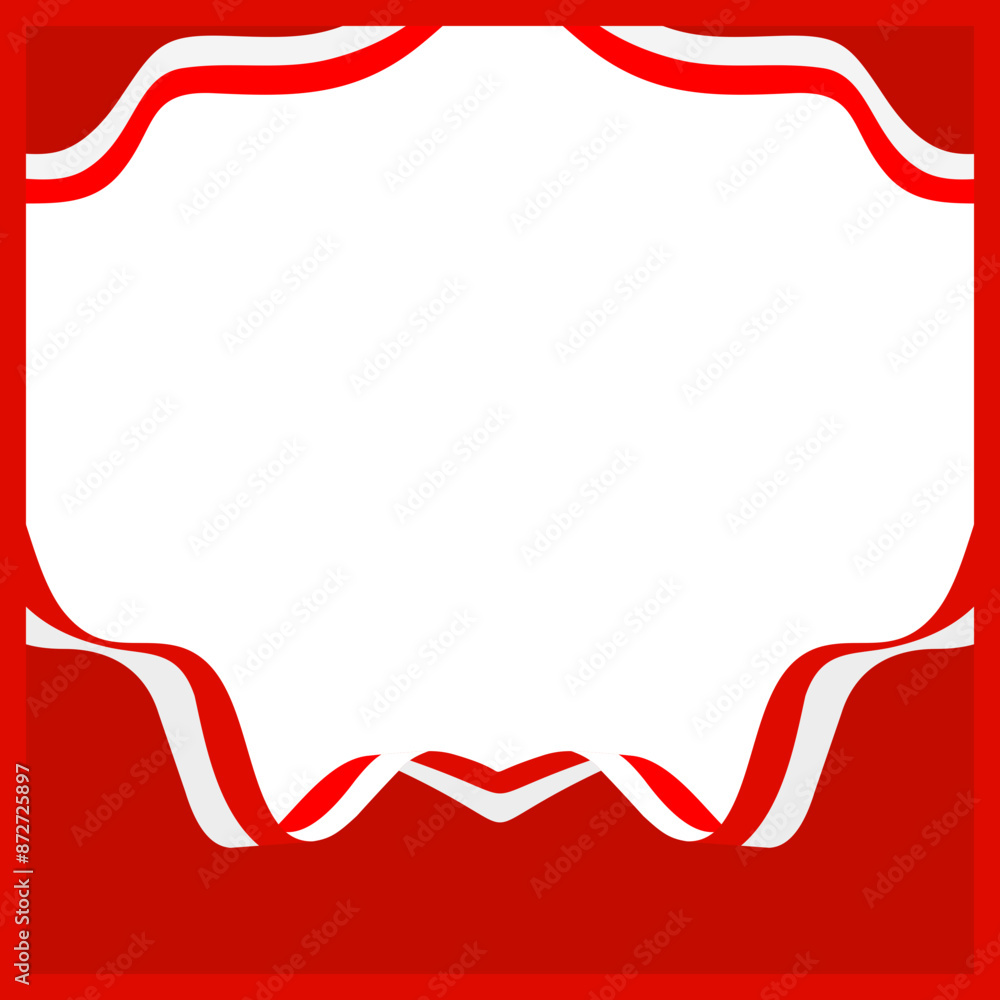 Indonesian Flag Frame Border Indonesian Flag Frame Border