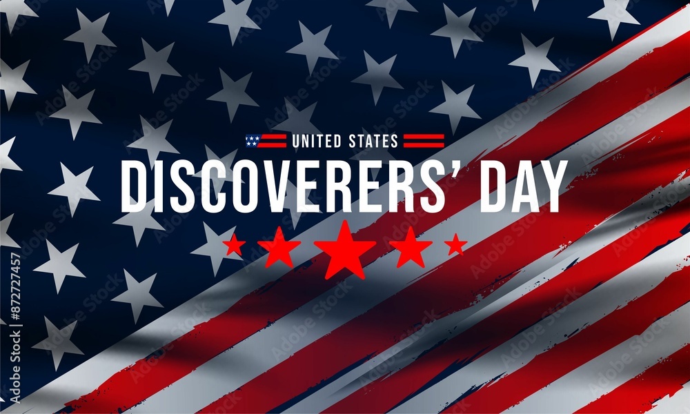 discoverers day vektor background banner , for USA holiday. discoverers day vektor background banner , for USA holiday.