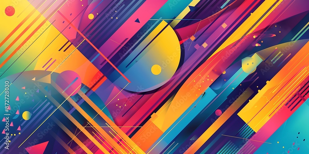 Abstract colorful geometric background with retro patterns and shapes, colorful background, vector illustration design, digital art, colorful, colorful geometric, colorful pattern, vibrant colors Abstract colorful geometric background with retro patterns and shapes, colorful background, vector illustration design, digital art, colorful, colorful geometric, colorful pattern, vibrant colors