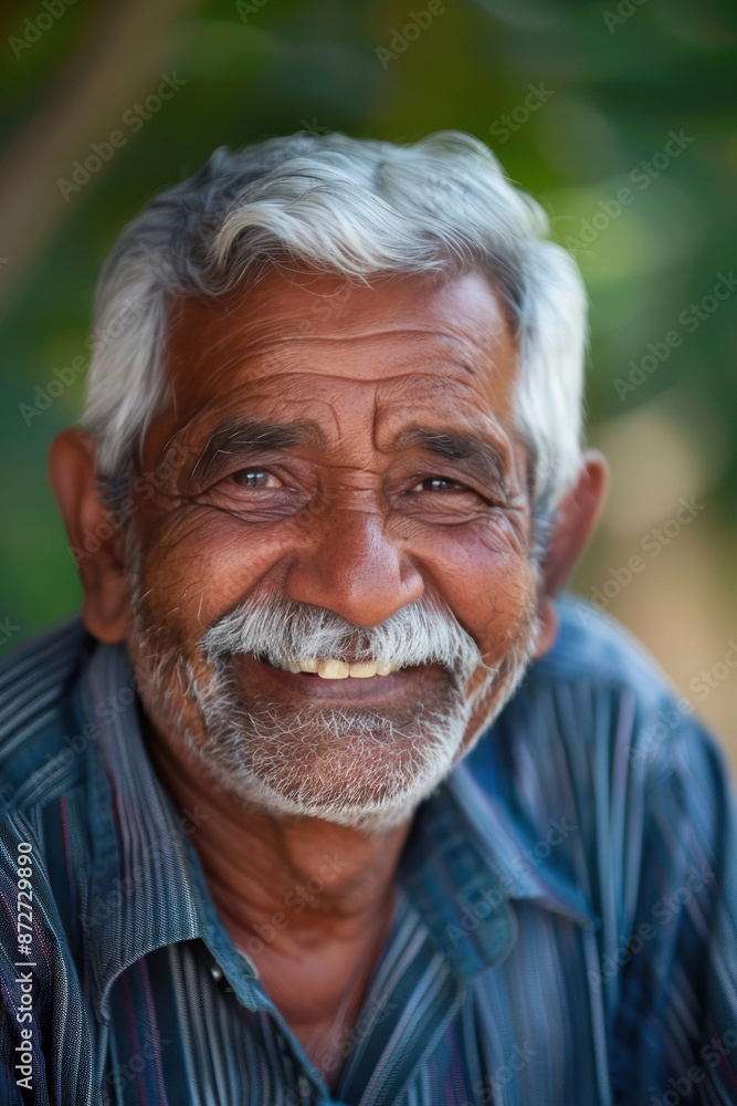 Senior indian man smiling Senior indian man smiling