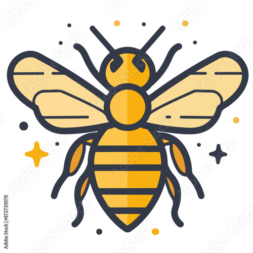 Bee Sting Allergy icon vector