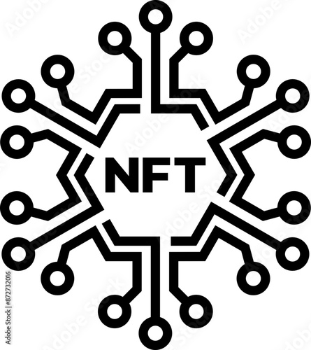 NFT non fungible token icon
