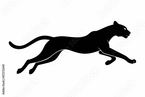 silhouette of a lion , cheetah vector illustration, cheetah silhouette, animal silhouette isolated vector Illustration, png, Funny cute cheetah, Jumping cartoon Pats