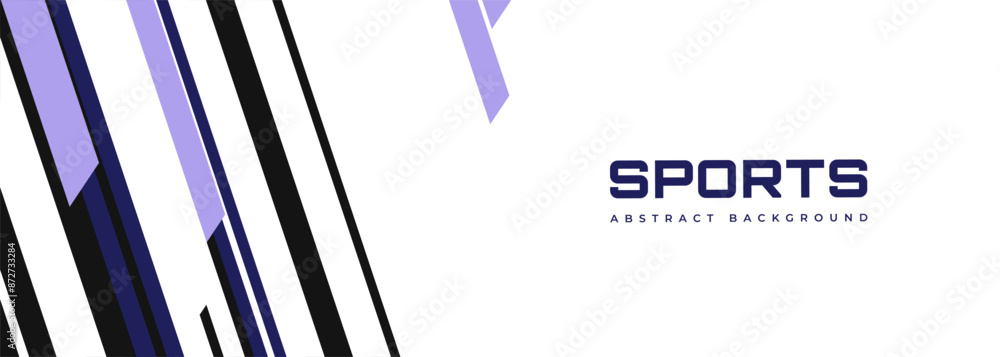 White modern sports banner design with diagonal black and blue lines. Vector abstract illustration sports background. White modern sports banner design with diagonal black and blue lines. Vector abstract illustration sports background.