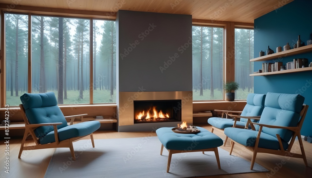 Scandinavian living room interior design zoom background Scandinavian living room interior design zoom background