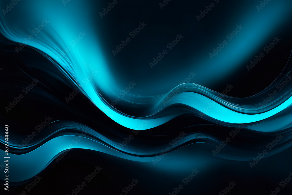 Fototapeta premium Abstract Blue Wave Background