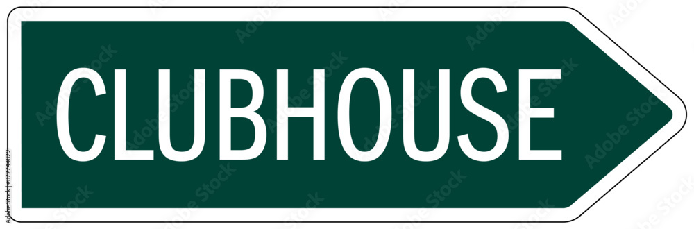 Clubhouse sign Clubhouse sign