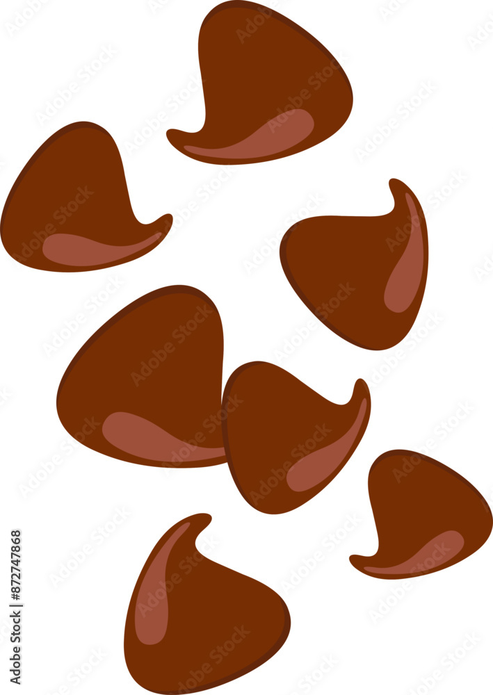 Chocolate Chips Illustration Chocolate Chips Illustration