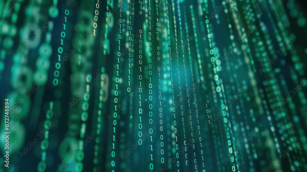 Engaging abstract digital background with a touch of science and technology elements like Matrix and Binary Code. Engaging abstract digital background with a touch of science and technology elements like Matrix and Binary Code.