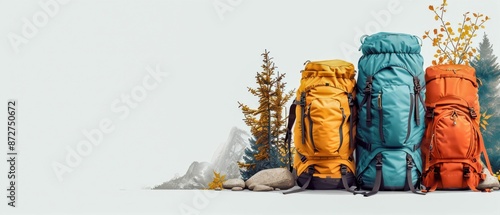 Colorful Backpacks Ready for Adventure