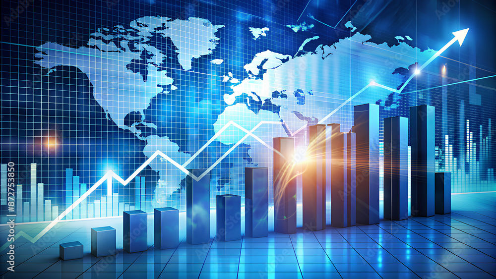 Economy trends background for business Economy trends background for business