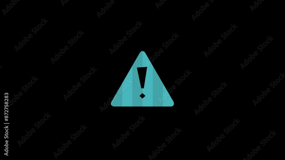 warning icon danger signal loop effect background warning icon danger signal loop effect background