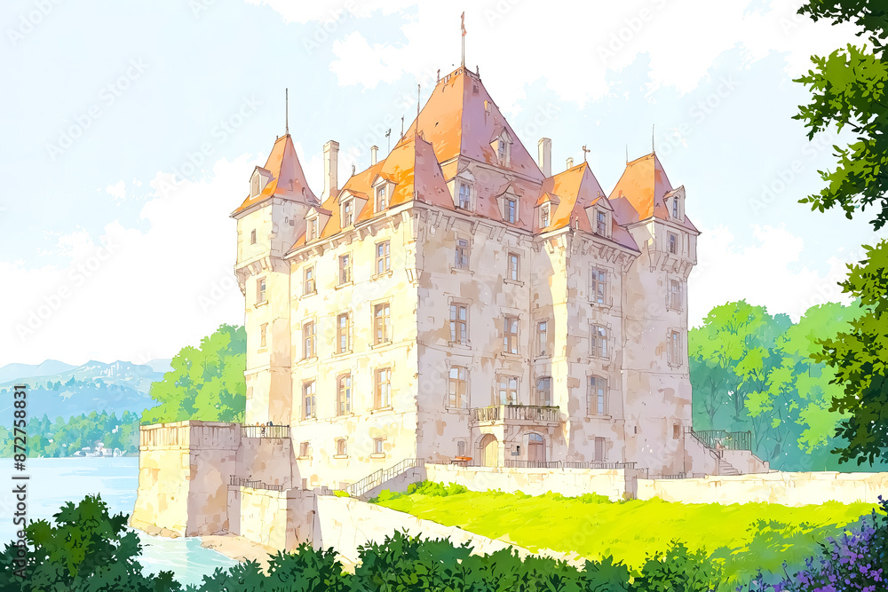 Obraz premium Ancient Stone Chateau