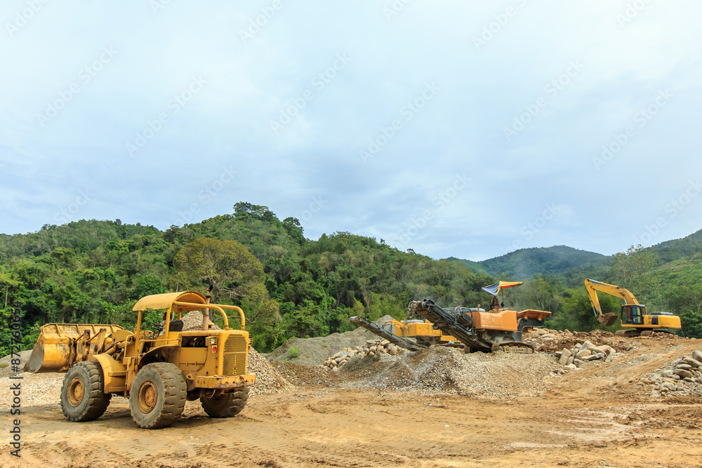 Obraz premium quarry stones for construction